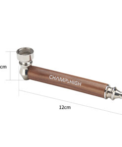 Champ High Wooden Metal Brown Pipe