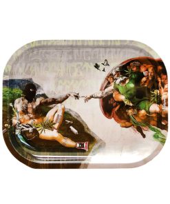 The Creation of Adam Small Metal Rolling Tray