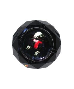 Alternative view of Tyson 2.0 Boxing Mike Diamond Cut Glass Ashtray Black