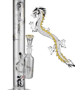 Black Leaf GTI Series Glass Bong + Pre-Cooler