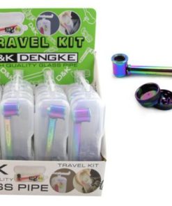 Travel Kit Case – Metal Pipe/Screens + Grinder