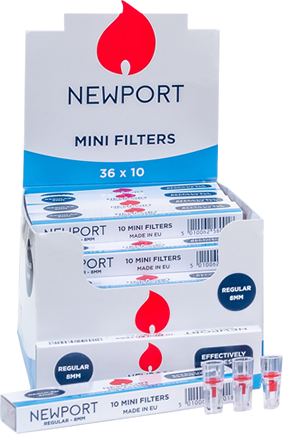 Newport 8mm Mini Filters 10pcs