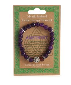 Amethyst Semi Precious Stone Bracelet