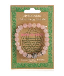 Rose Quartz Semi Precious Stone Bracelet