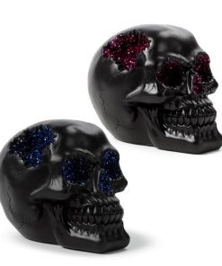 Black Crystal Cave Skull