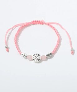 Shamrock Rose Quartz Bracelet