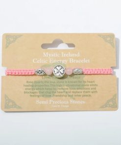 Alternative view of Shamrock Rose Quartz Bracelet