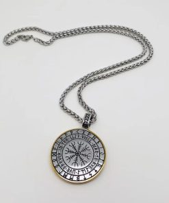 Alternative view of Snake Surround Tree of Life Charm Pendant Necklace